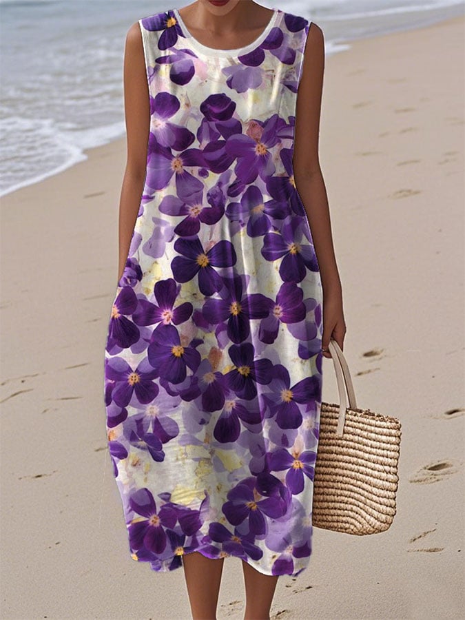 Women's Forest Sleeveless Dress