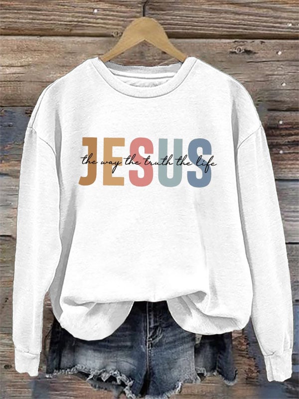 Women's Casual Three Truths Faith Sweatshirt