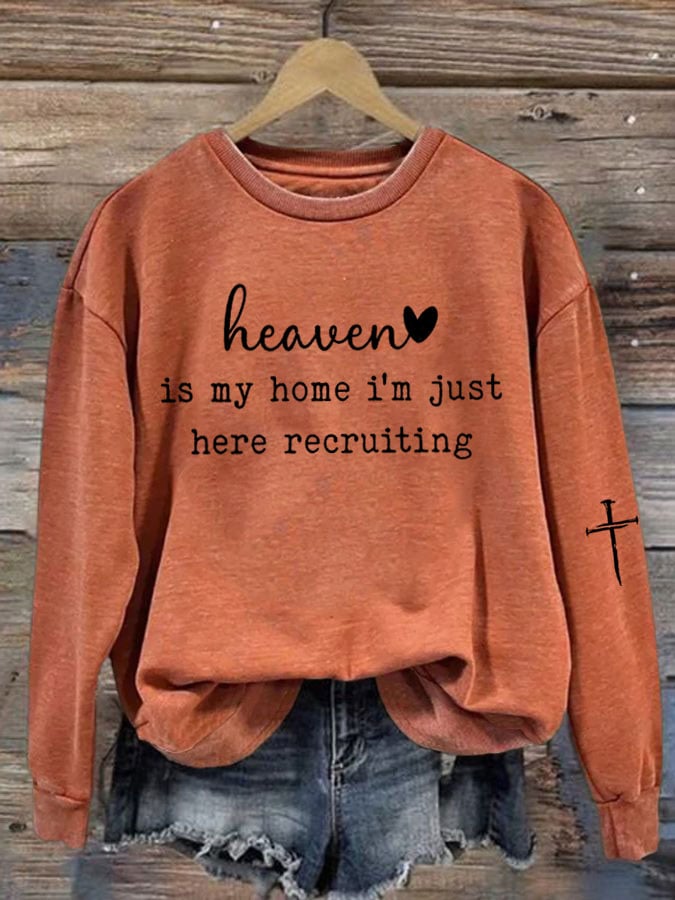 Women'S Faith Print Sweatshirt