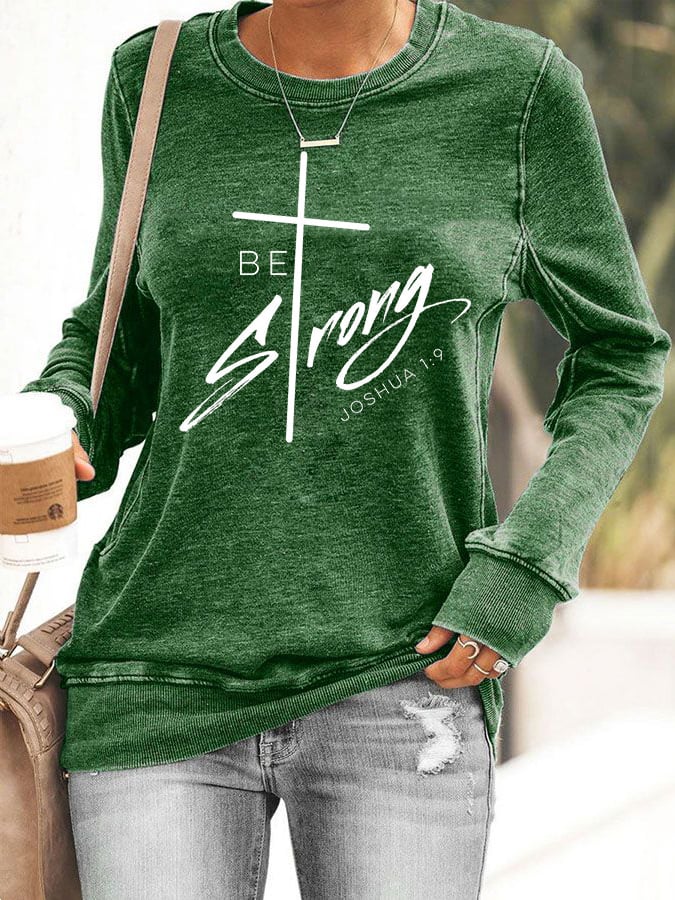 Women's Faith Printed Casual Sweatshirt