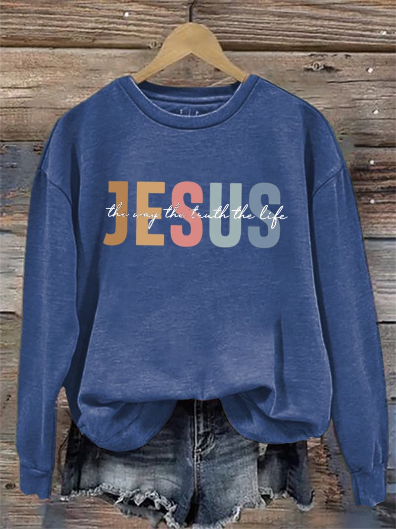 Women's Casual Three Truths Faith Sweatshirt