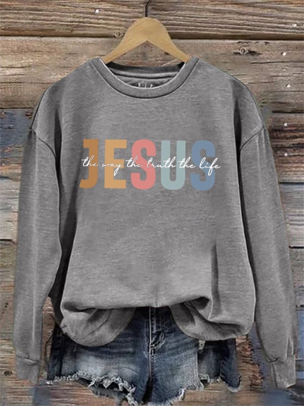 Women's Casual Three Truths Faith Sweatshirt
