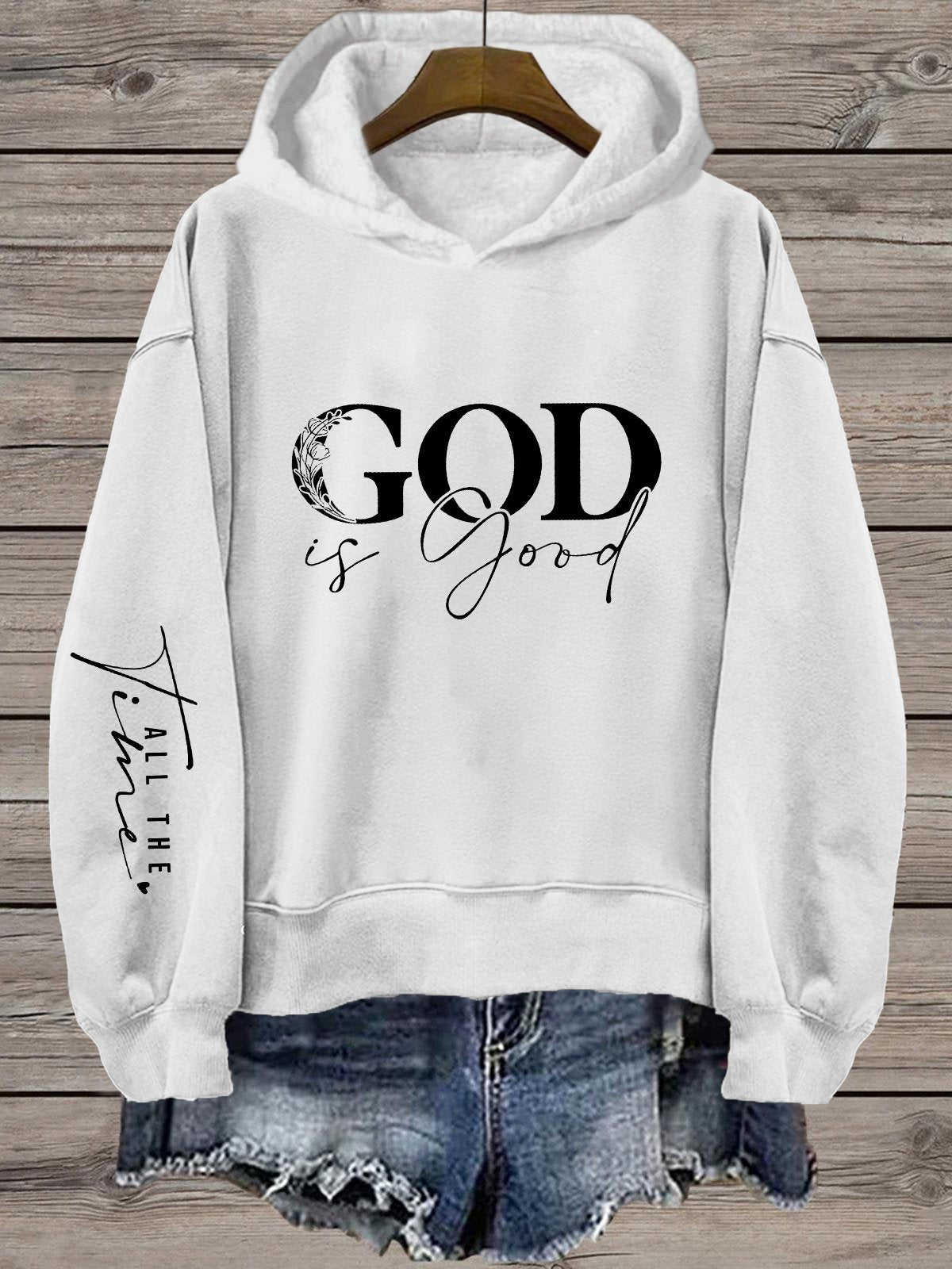 Women's Faith Heat Transfer Hooded Sweatshirt