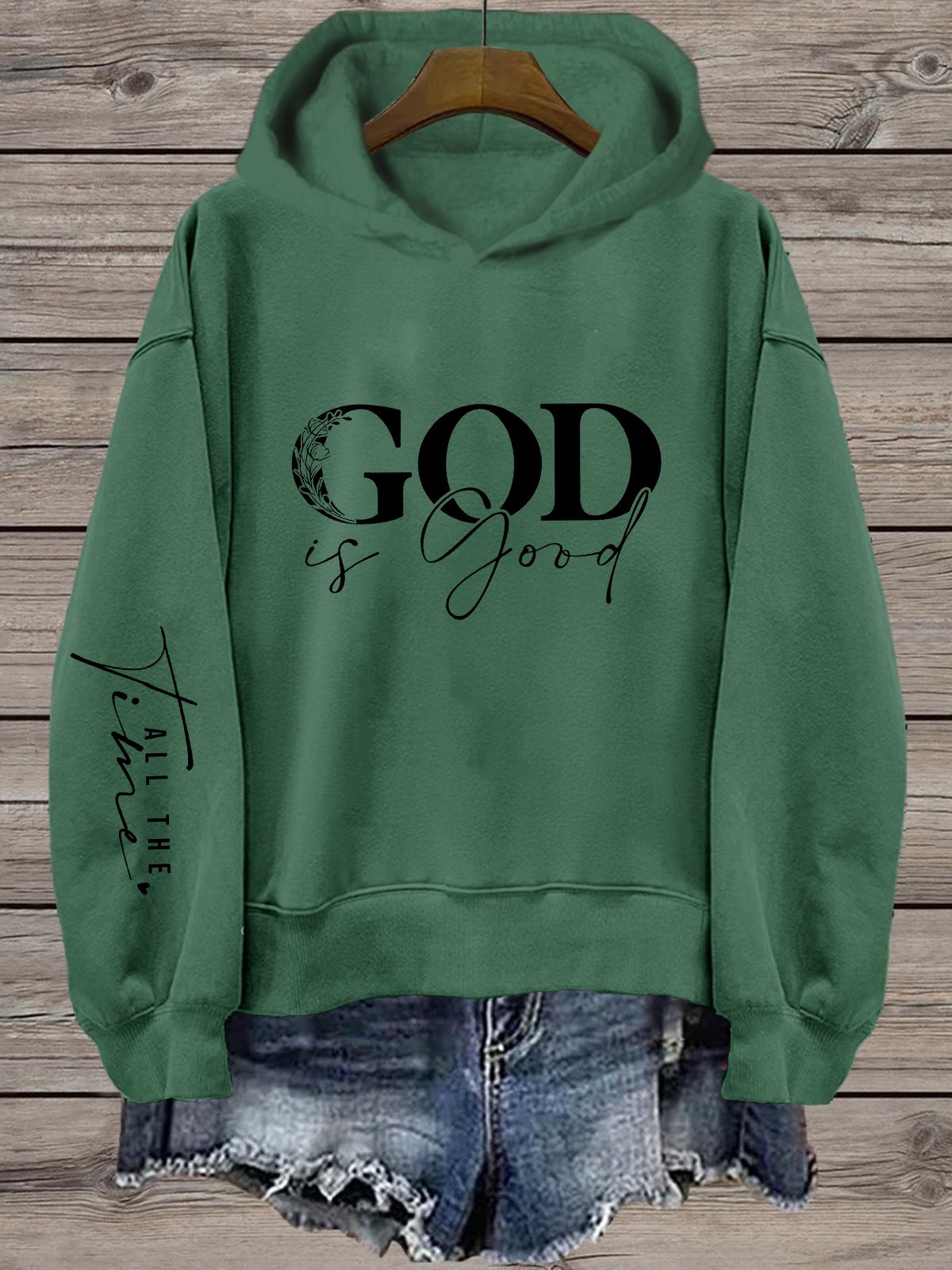 Women's Faith Heat Transfer Hooded Sweatshirt