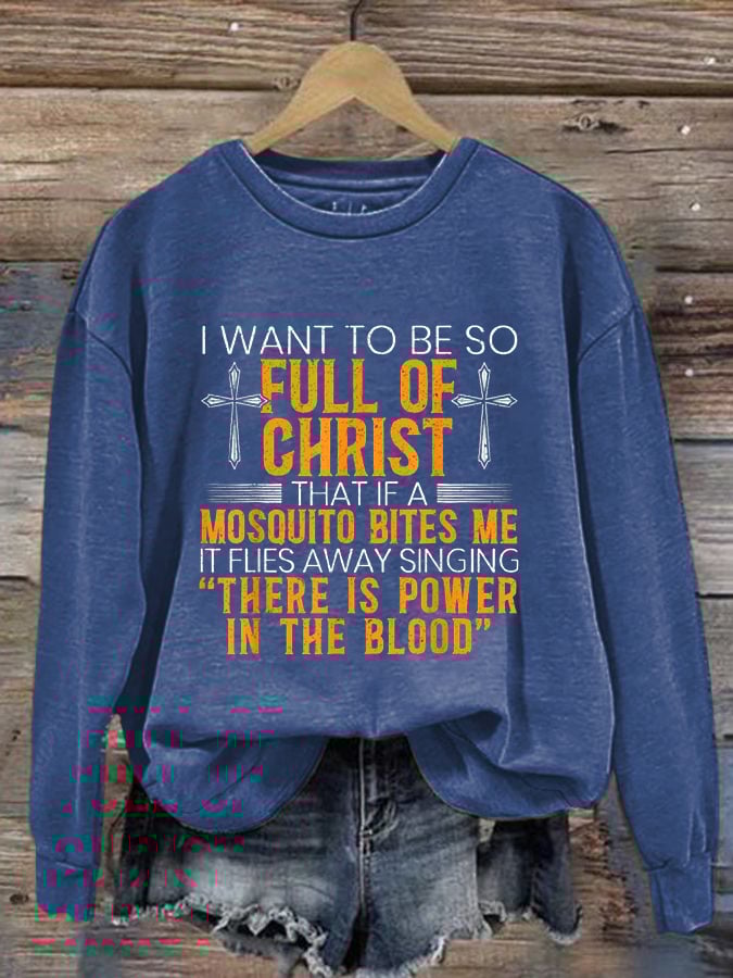 Women'S Faith Print Sweatshirt