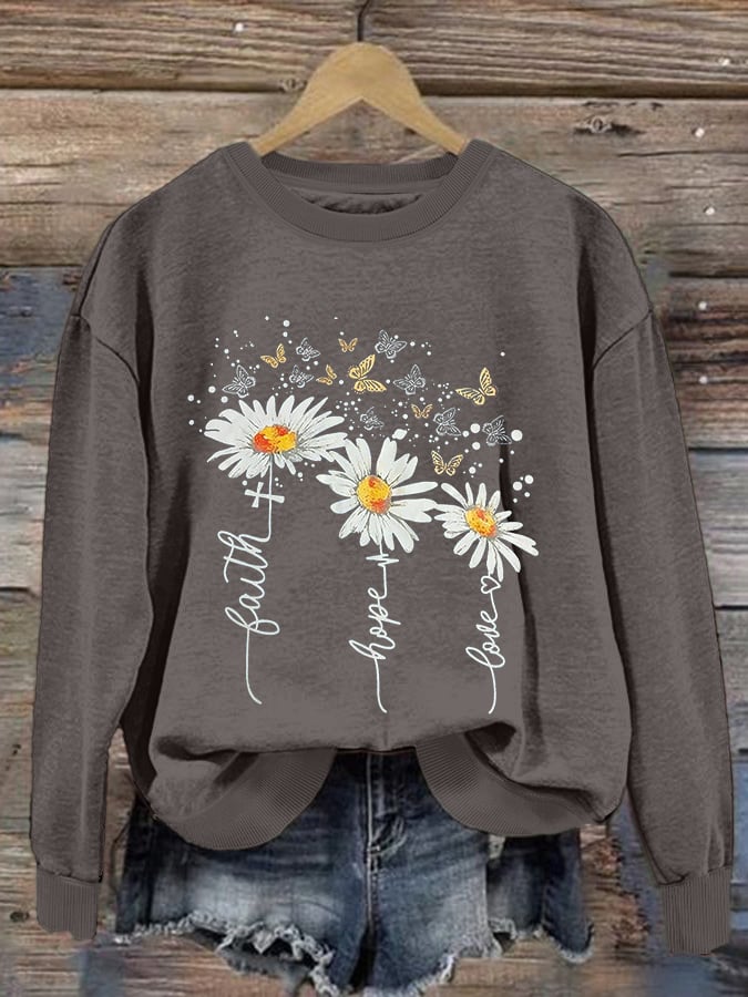 Women's Faith Print Sweatshirt