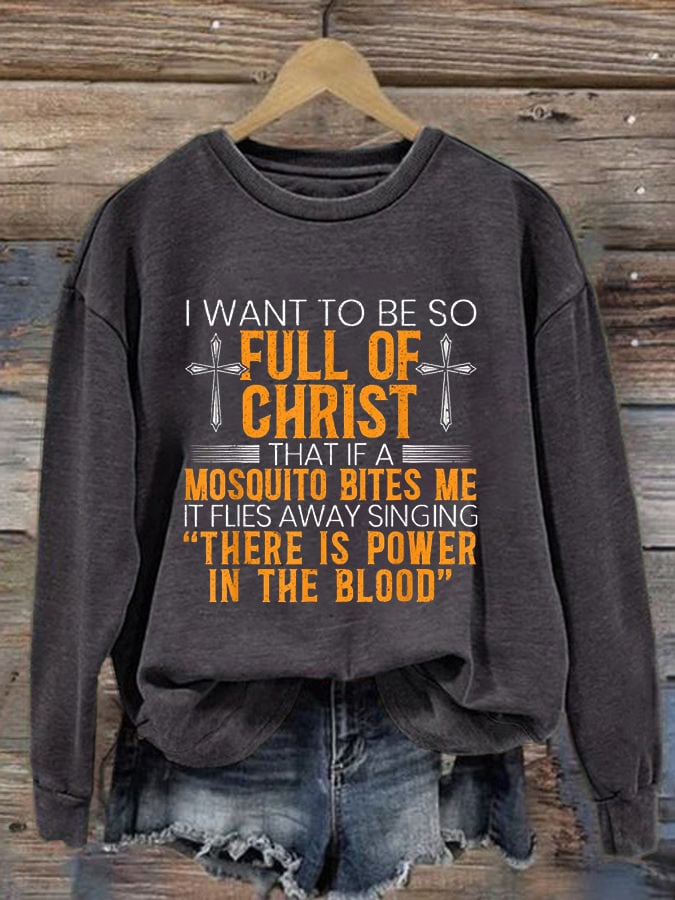 Women'S Faith Print Sweatshirt