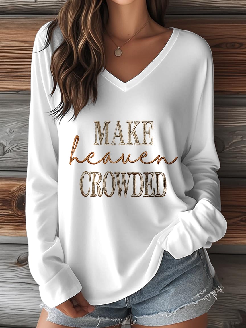 Women'S Casual Faith Long Sleeve T-Shirt