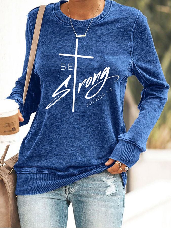 Women's Faith Printed Casual Sweatshirt
