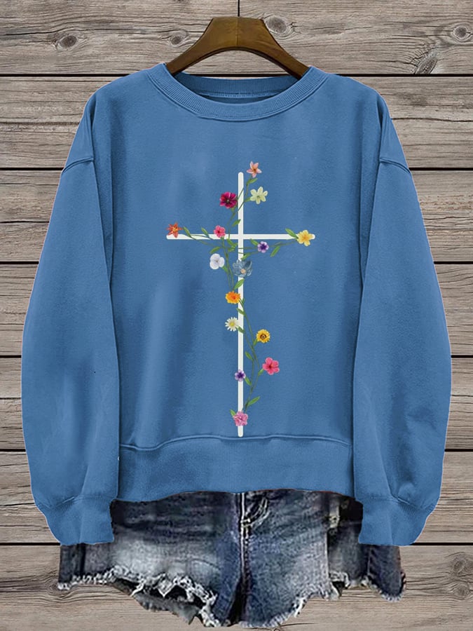 Women's Faith Printed Sweatshirt