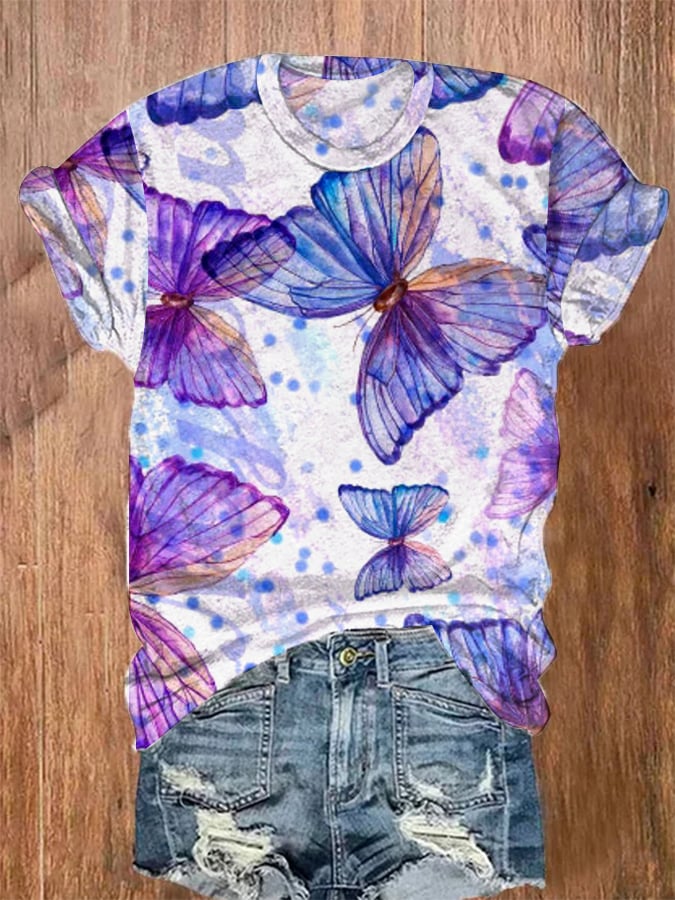 Women's Floral Print Casual T-Shirt