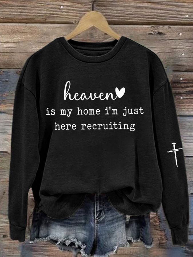Women'S Faith Print Sweatshirt
