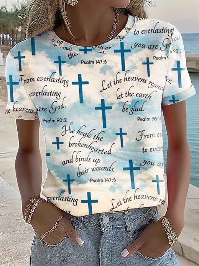 Women'S Faith Art Print T-Shirt
