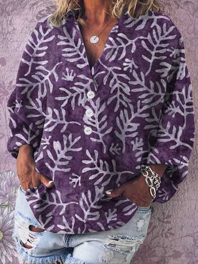 Women's Alzheimer's Floral Print T-Shirt